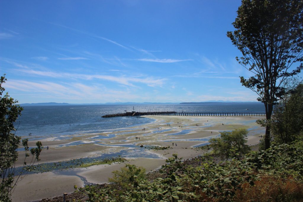 White Rock Beach, low tide